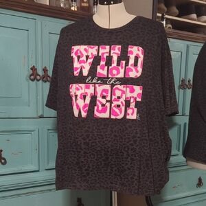 Dark Gray Cotton Blend T-Shirt